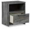 Ashley Furniture B221-91 Baystorm - One Drawer Night Stand - Gray