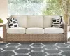 Ashley Furniture P791-838 Beachcroft - Sofa with Cushion - Beige