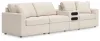 Ashley Furniture 92103S28 Ashley Furniture 92103S28 Modmax - 4-Piece Sectional With Audio System Console - Oyster