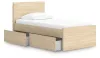 Ashley Furniture EB9632B10 Ashley Furniture EB9632B10 Onita - Twin Panel Platform Bed With 1 Side Storage - Natural