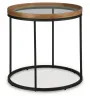 Ashley Furniture T502-6 Noraluna - Round End Table - Medium Brown