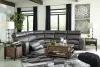 Ashley Furniture 55203S1 Ashley Furniture 55203S1 Samperstone - Zero Wall Recliners 5 Pc Sectional - Gray