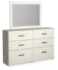 Ashley Furniture B2588B1 Stelsie - Dresser, Mirror - White