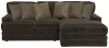Jackson Furniture Industries 4376/76/46-49 Jackson Furniture Industries 4376/76/46-49 Mammoth - 2 Piece Sofa Chaise With RSF Chaise - Chocolate