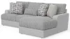 Jackson Furniture Industries 3480/46/76-18 Titan - 2 Piece Sofa Chaise With Comfort Coil Seating (Right Side Facing Chaise) - Moonstruck