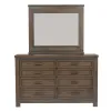 Liberty Furniture 759-BR-KBBDMCN Liberty Furniture 759-BR-KBBDMCN Thornwood Hills - 5 Piece Bedroom Set (King Bookcase Bed, Dresser & Mirror, Chest, Nightstand) - Rock Beaten Brown