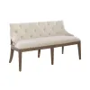 Liberty Furniture 615-C6501B Americana Farmhouse - Upholstered Shelter Dining Bench - Dusty Taupe