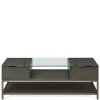 Riverside Furniture 92802 Hyde - Rectangular Cocktail Table - Dark Brown