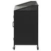 CoasterEveryday 183476 Arlette - 2 Door Mobile Home Bar Wine Cabinet - Sandy Black