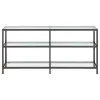 CoasterEssence 801018 Kate - Console Bookcases - Black Nickel