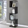 CoasterEveryday 801419 Baxter - 4-Shelf Bookshelf - Black And Chrome