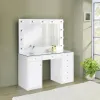 CoasterEssence 931143 Acena - 7-Drawer Vanity Set With Lighting - White High Gloss