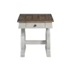 Intercon DK-TA-2224-RFO-C Intercon DK-TA-2224-RFO-C Drake - End Table - Rustic White / French Oak