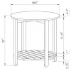 Coaster Fine Furniture 710287 Fowler - 1-Shelf Round Engineered Wood Side End Table - Natural