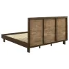 Coaster Fine Furniture 225011KE Glenwood - Eastern King Platform Panel Bed - Warm Brown