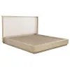 Coaster Fine Furniture 225041Q Kailani - Queen Wingback Bed - Beige Oak