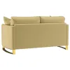 Coaster Fine Furniture 508825 Corliss - Upholstered Curved Track Arm Loveseat - Camel