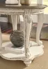 Ashley Furniture T743-6 Realyn - Round End Table - White / Brown