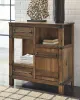 Ashley Furniture T411-40 Roybeck - Accent Cabinet - Light Brown / Bronze