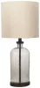 Ashley Furniture L430674 Bandile - Glass Table Lamp  - Clear / Bronze Finish