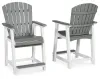 Ashley Furniture P210-124 Transville - Barstool (Set of 2) - Gray / White