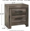 Ashley Furniture B440/31/36/68/66/99/62/92(2) Ashley Furniture B440/31/36/68/66/99/62/92(2) Wynnlow - 8 Pc. - Dresser, Mirror, King Poster Bed, 2 Nightstands - Gray