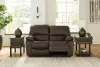 Ashley Furniture U43808/87/74/98 Leesworth - 3 Pc. - Power Reclining Sofa,  Loveseat, Rocker Recliner - Dark Brown