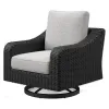 Ashley Furniture P792-821 Beachcroft - Swivel Lounge Chair - Black / Light Gray