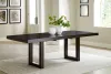 Ashley Furniture D618/35/01(3) Neymorton - 7 Pc. - Rectangular Extension Table, 6 Side Chairs - Dark Grayish Brown