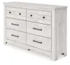 Ashley Furniture PCB1171-31 Makidern - Six Drawer Dresser - Whitewash