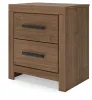 Ashley Furniture PCB1116-92 Ashley Furniture PCB1116-92 Broachmyn - Two Drawer Night Stand - Auburn