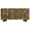 Coaster Fine Furniture 130515 Tyler - 3 Door Solid Wood Sideboard Buffet Cabinet - Mango Brown