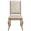 CoasterEssence 110292 Brockway - Upholstered Dining Chair (Set of 2) - Barley Brown