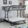 CoasterElevations 460078 Stephan - Metal Full Over Full Bunk Bed - Gunmetal