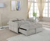 CoasterEssence 508307 Cotswold - Upholstered Convertible Sleeper Sofa Bed - Light Gray