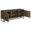 CoasterEssence 736052 Myles - 2 Door Engineered Wood TV Stand - Rustic Oak