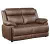 Coaster Fine Furniture 508281-S3 Ellington - 3 Piece Upholstered Padded Arm Sofa Set - Dark Brown