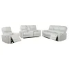 Coaster Fine Furniture 610261P-S3 Greenfield - 3 Piece Power Reclining Sofa Set - Ivory