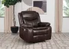 Coaster Fine Furniture 610193P Sycamore - Upholstered Power Recliner Chair - Dark Brown
