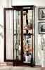 Furniture of America CM-CR135 Ludden - Curio - Dark Walnut