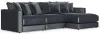 Jackson Furniture Industries 2245/36/31/76/3-23 Jackson Furniture Industries 2245/36/31/76/3-23 Remington - 3 Piece Modular Sofa Chaise (RSF Chaise) - Slate