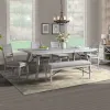 Intercon MR-CH-5019C-WWH-RTA Modern Rustic - Dining Bench - Weathered White