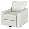 Coaster Fine Furniture 903391 Madia - Upholstered Sloped Arm Swivel Glider Chair - Vanilla