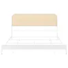 Coaster Fine Furniture 360301KE Amherst - Radio Weave Rattan Metal Eastern King Bed - White