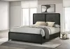 Coaster Fine Furniture 223661Q Cavelle - Upholstered Queen Bed - Black
