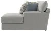 Jackson Furniture Industries 2340/46/76-28 Stockbridge - 2 Piece Sofa Chaise With Comfort Coil Seating And 6 Accent Pillows Included (Right Side Facing Chaise) - Slate