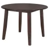 Coaster Fine Furniture 150340 Barton - 5 Piece Round Wood Dining Table Set - Dark Brown