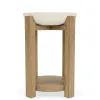 Riverside Furniture 10912 Riverside Furniture 10912 Sanibel - Chairside Table - Pale Oak