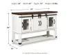 Ashley Furniture D546-60 Valebeck - Dining Room Server - White / Brown
