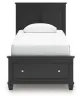 Ashley Furniture B687B21 Ashley Furniture B687B21 Lanolee - Twin Panel Storage Bed - Black